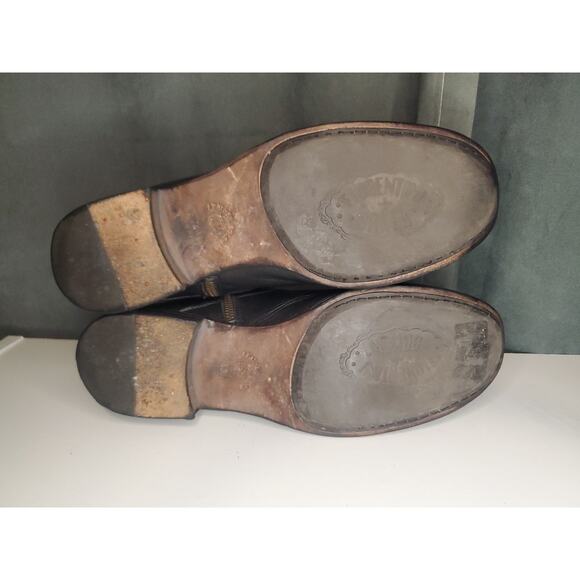 Fiorentini + Baker Side Zip Black Ankle Boots EU 43 US Mens 10 Made in Italy - Picture 6 of 14